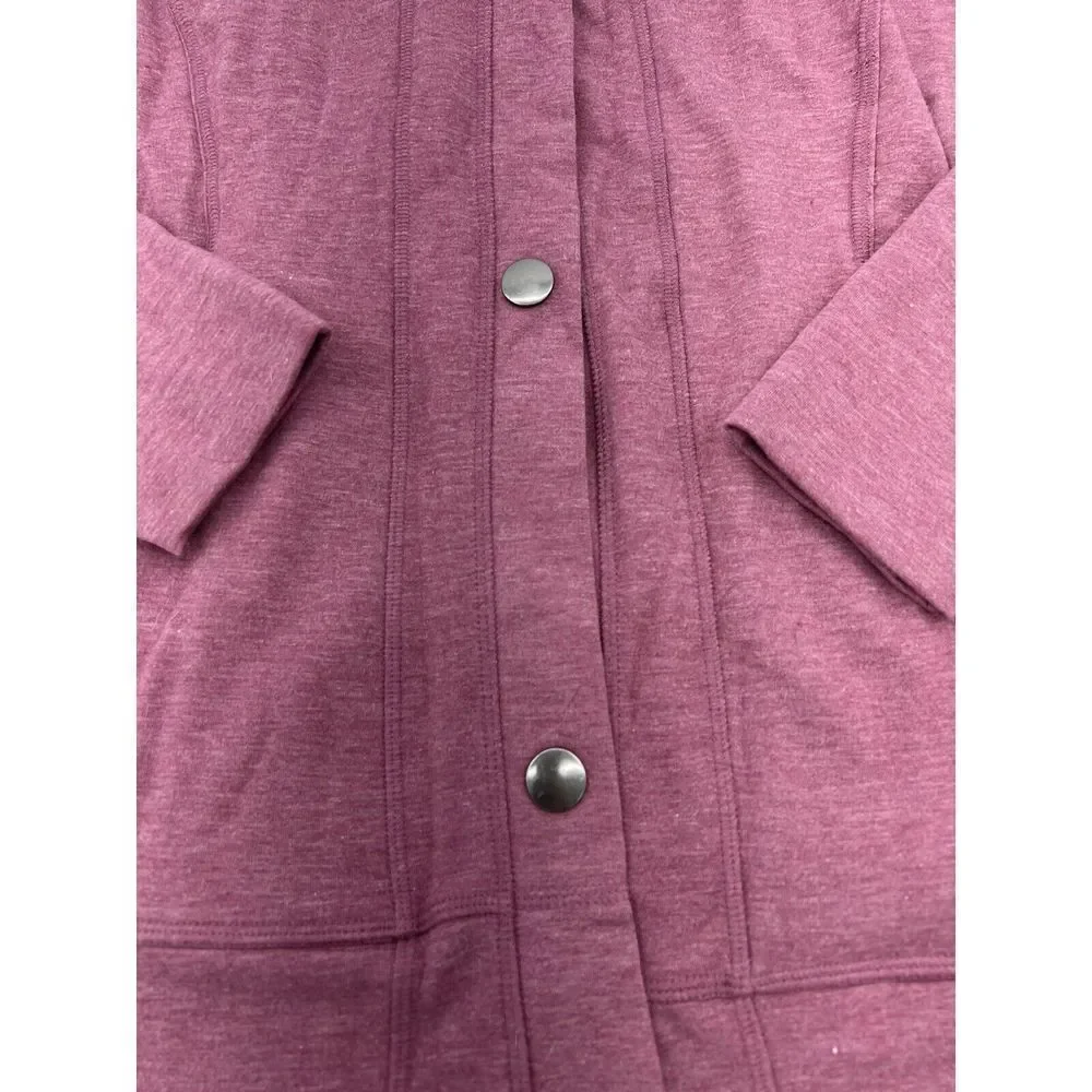 Free Country pink snap sweater womens large - Picture 2 of 5